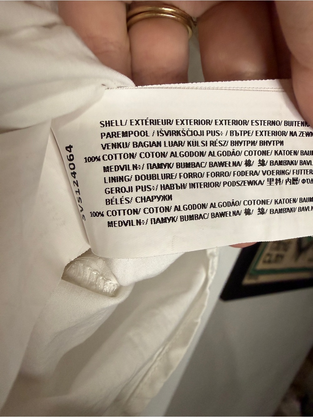 Sovere White Ruched Cotton Button-Up Top - Picture 6 of 7